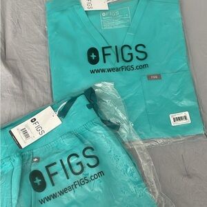 Figs Teal Scrub Set - Oasis